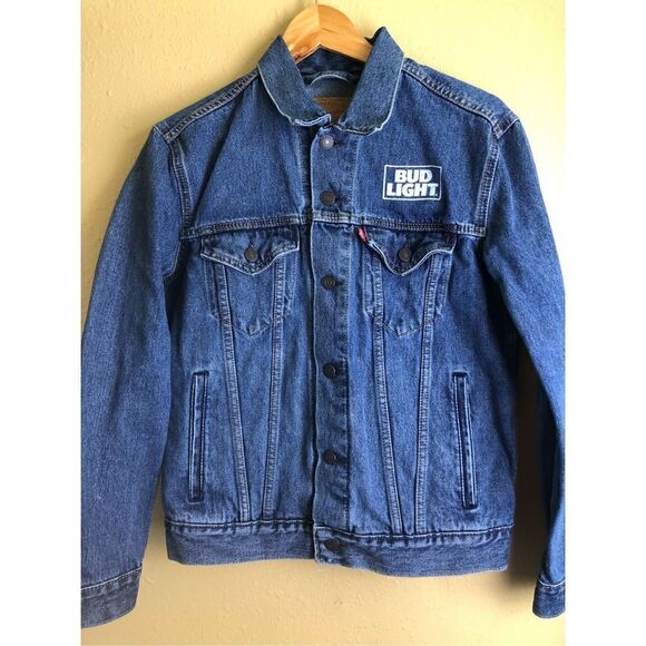 Levi Strauss Denim Jacket Women’s Bud Light Texas size S - Picture 1 of 16